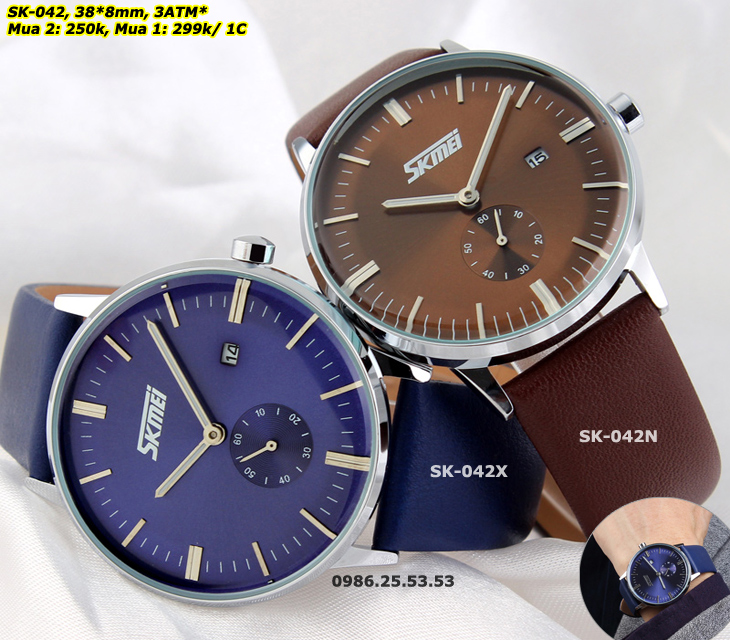 Đồng hồ thể thao 6 kim nam, dây trắng mặt Xanh độc đáo, đeo đi chơi, thể thao, học tập...4